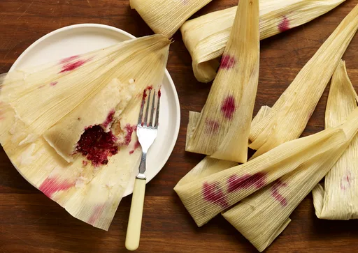 Blackberry and Pecan Tamales