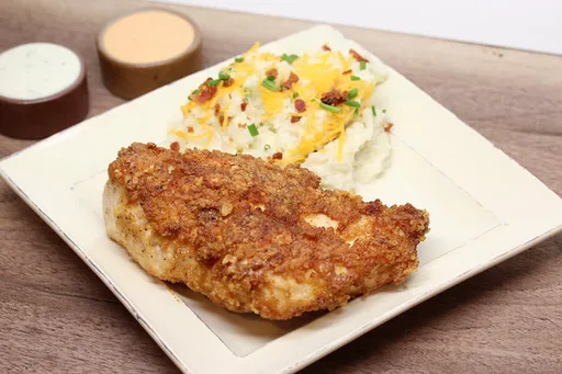 Pollo frito crujiente bajo en carbohidratos