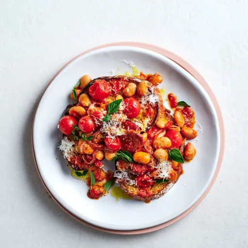 Beans and chorizo on toast