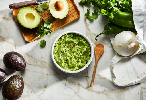 Guacamole de chile verde