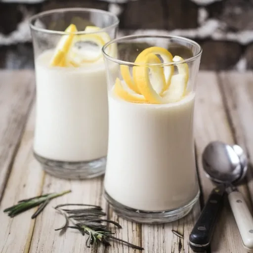 Rosemary Lemon Panna Cotta Recipe