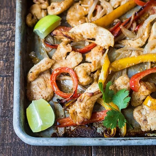 Fajitas al horno para grandes grupos