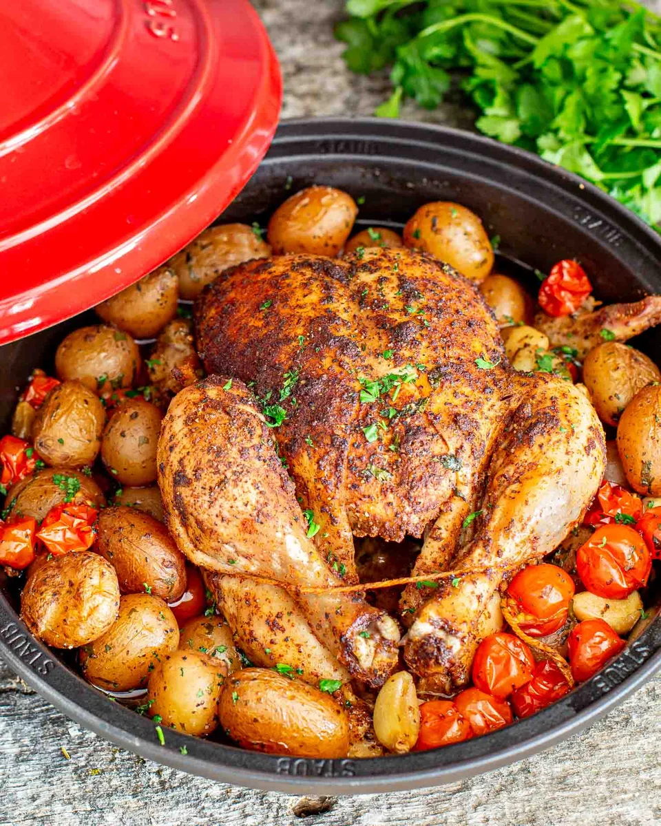 Moroccan Roast Chicken and Potatoes
