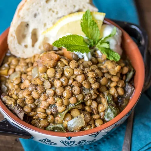 Receta de lentejas marroquíes en olla de cocción lenta