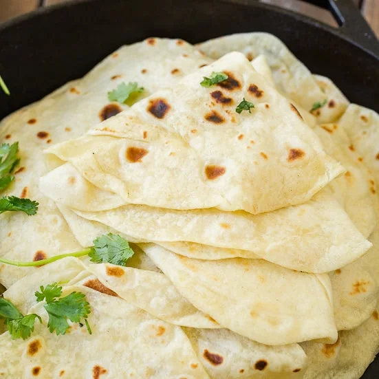 Tortillas de harina caseras