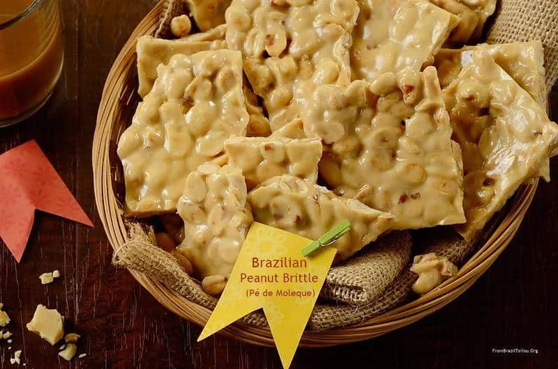 Brazilian Homemade Peanut Brittle (Pé de Moleque)