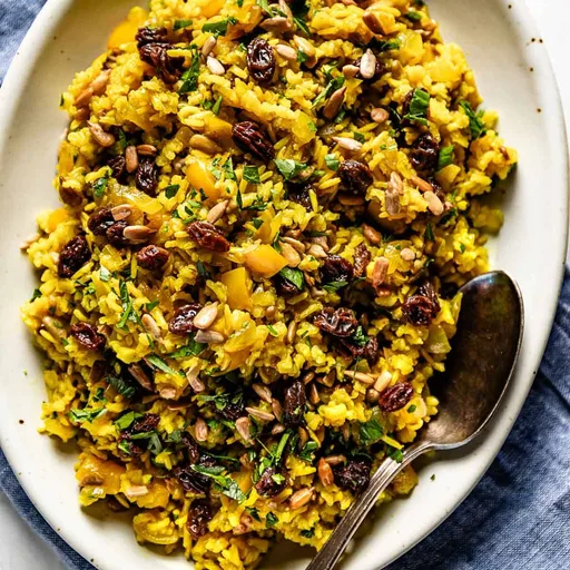 Receta de arroz integral al curry
