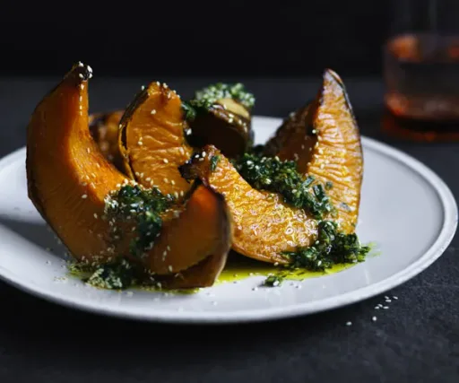 Calabaza asada con zhug