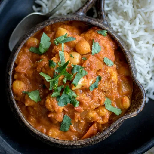 Receta de Tikka Masala de garbanzos