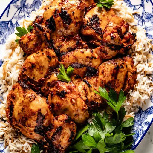 Receta de pollo a la harissa a la parrilla