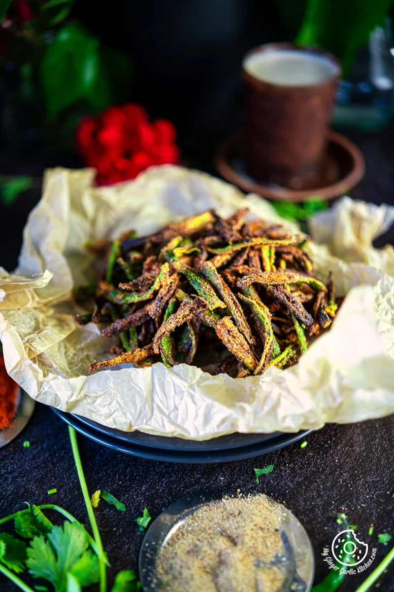 Kurkuri Bhindi (Fried + Air-Fryer)