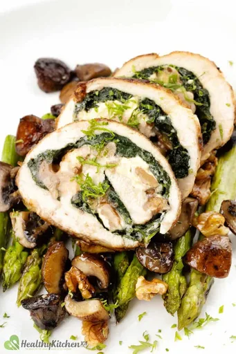 Receta de pechuga de pollo rellena saludable