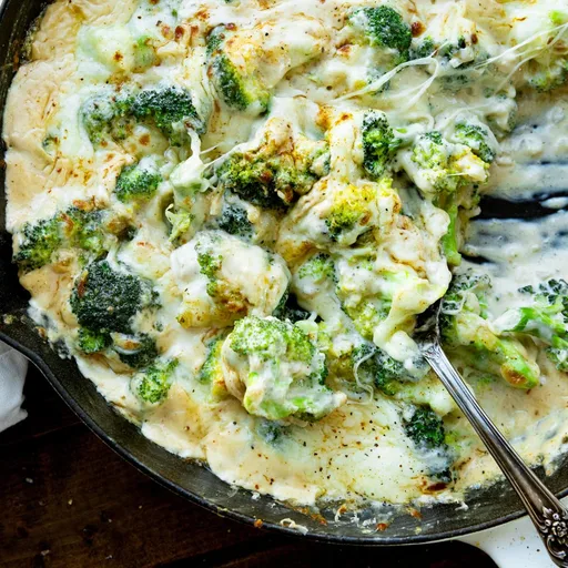 Brócoli al ajo con parmesano