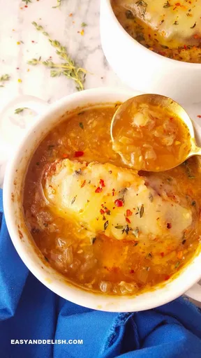 Instant Pot French Onion Soup (Vegetarian)