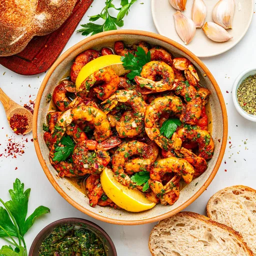 Langostinos al Chimichurri