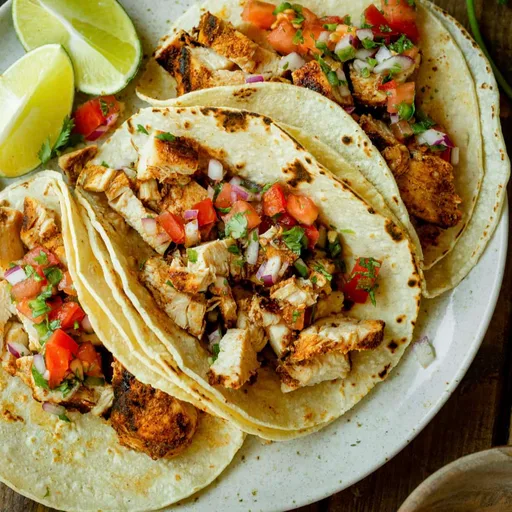 Tacos de pollo a la parrilla fáciles