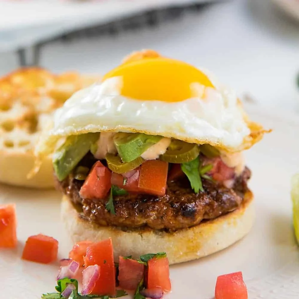 Hamburguesas de chorizo para el desayuno