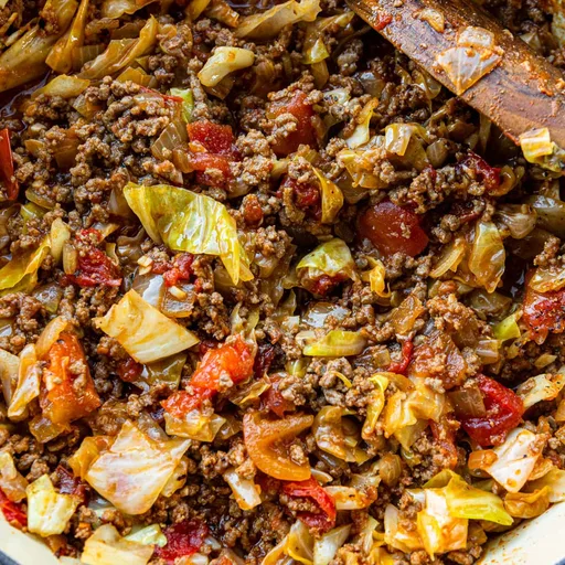 Carne picada con col de estilo irlandés