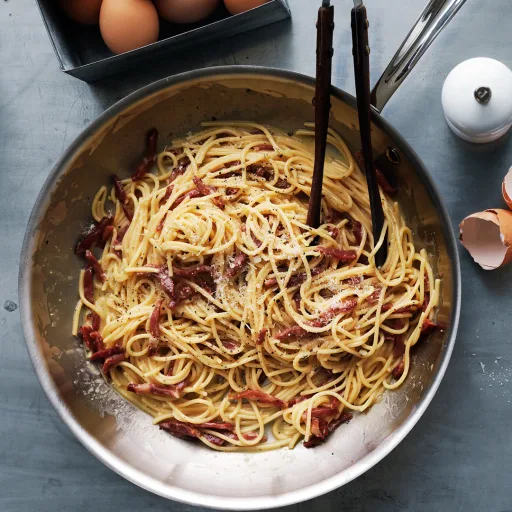 Espaguetis a la carbonara