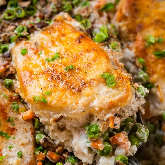 Easy Pork Chops and Rice