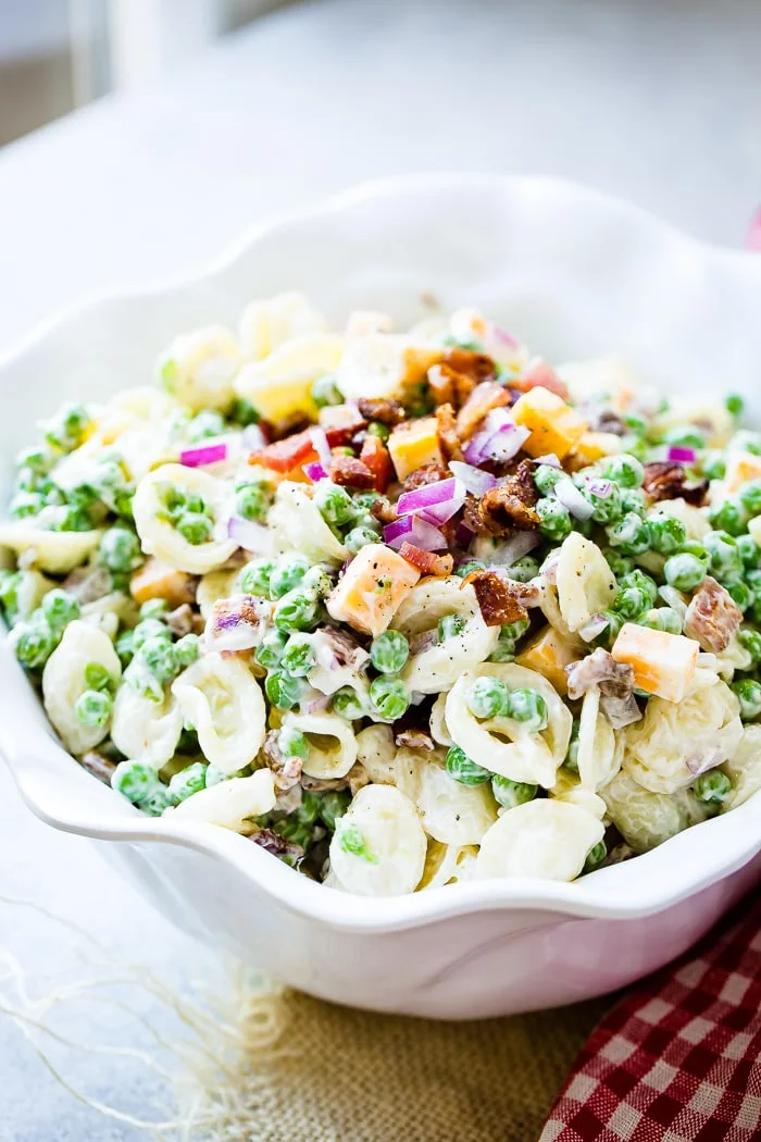 Easy Southern English Pea Pasta Salad