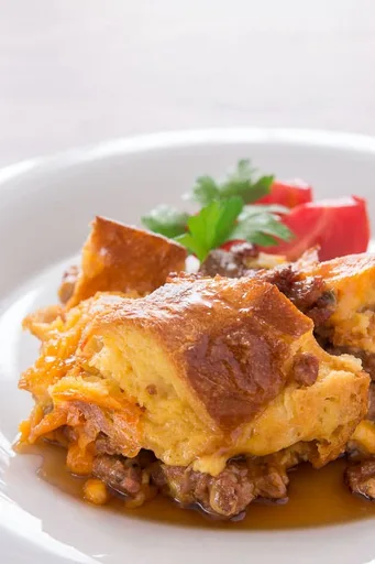Savory Breakfast Bread Pudding