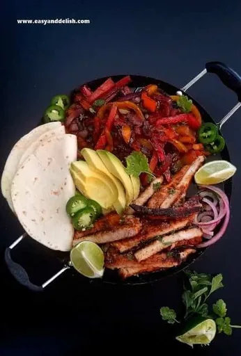 Bol de Fajitas de Cerdo en 30 Minutos