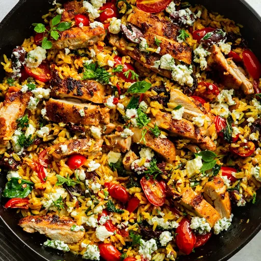 Greek Chicken and Rice