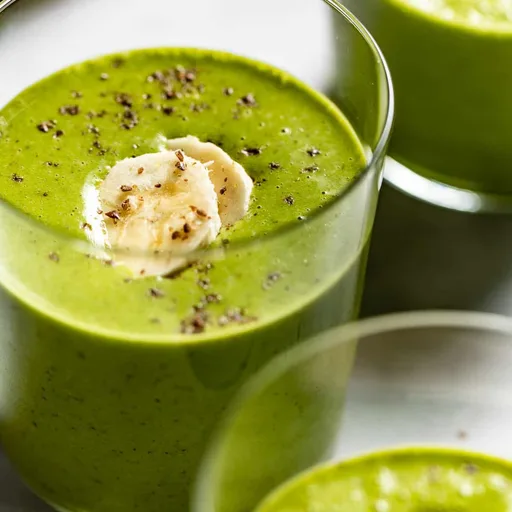 Receta de batido de espinacas y mantequilla de cacahuete