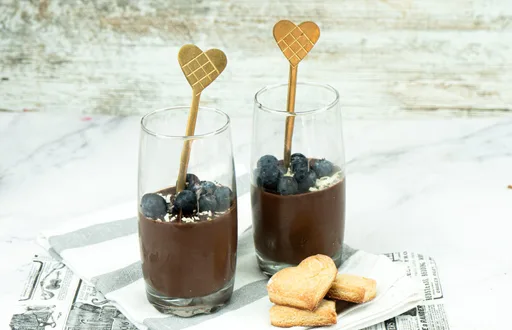 Cuajada de coco y chocolate