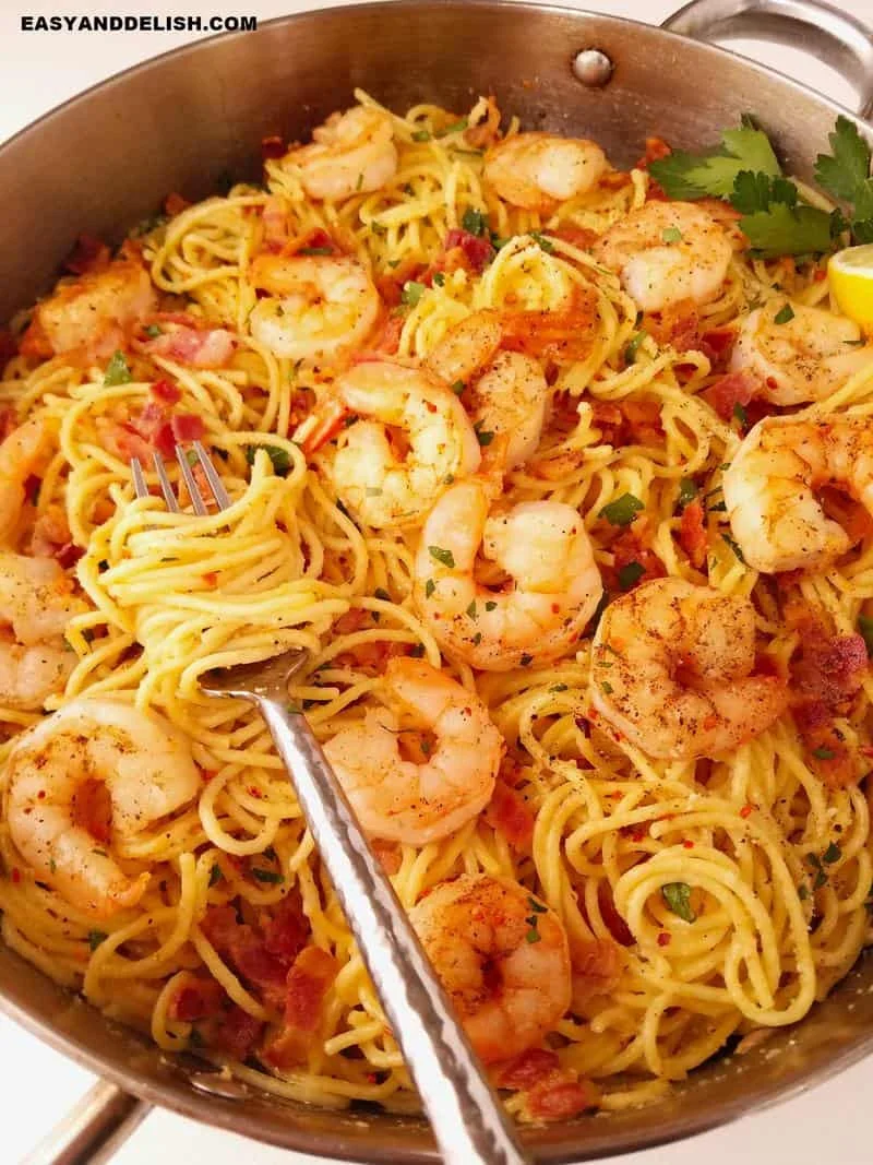 Shrimp Carbonara