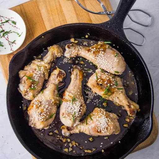 Muslos de pollo al baño maría