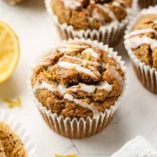 Vegan Lemon Poppy Seed Muffins (Gluten Free)