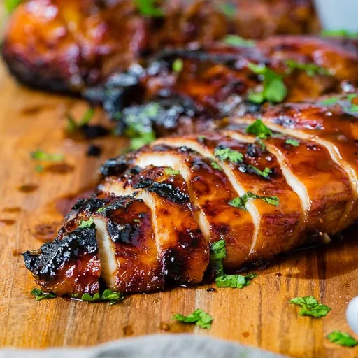 Muslos de pollo ahumados y marinados en Traeger