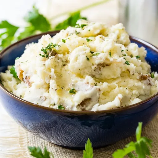 Steakhouse Smashed Potatoes