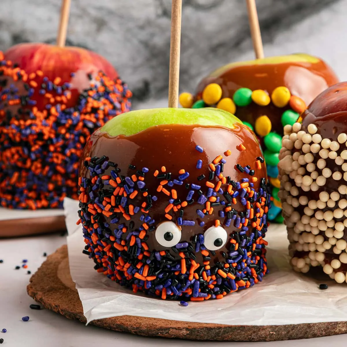 Halloween Caramel Apples