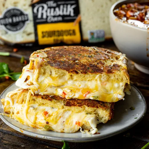 Sándwich de queso fundido mexicano