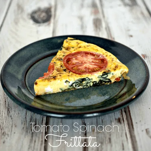 Frittata de tomate y espinacas