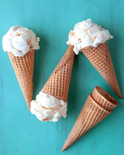 Fresh Peach Ice Cream