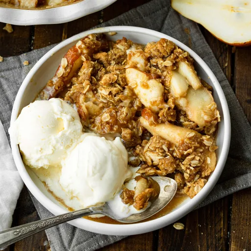 The Most Luscious Pear Crisp