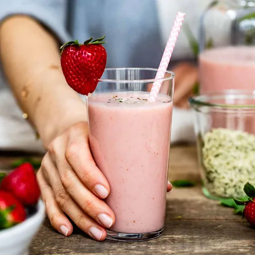 Strawberry Banana Smoothie with Yogurt Recipe