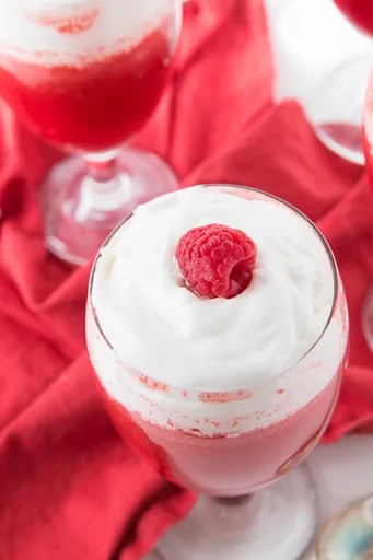 Raspberry Jello Fluff