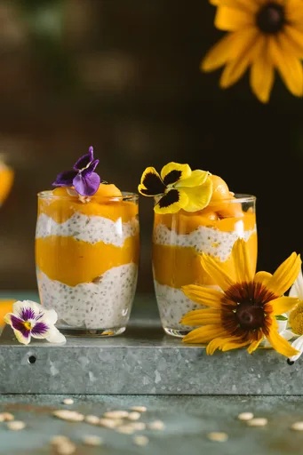 Pudín de Chía, Coco y Mango
