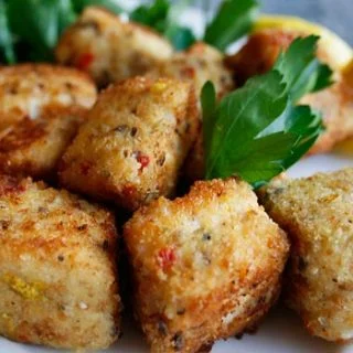Crispy Swordfish Nuggets