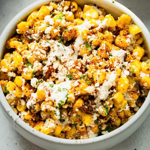 Elote callejero mexicano al horno