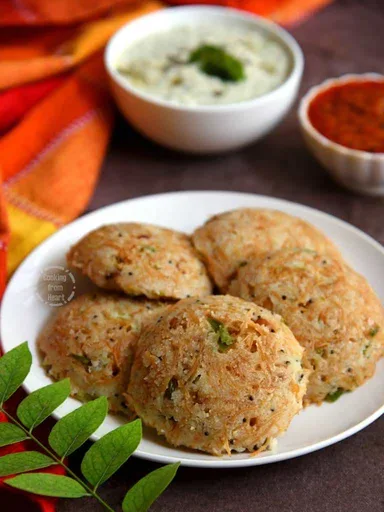 Rava Semiya Idli | Instant Vermicelli Idli