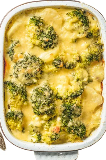 Gratinado de brócoli y coliflor