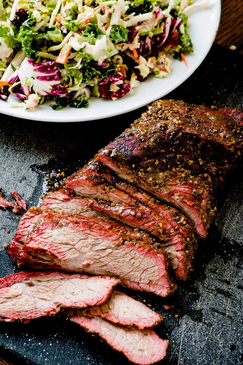 Brazilian Smoked Tri Tip on a Traeger