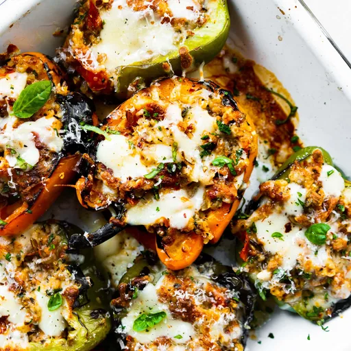 El secreto para una mejor receta de pimientos rellenos italianos