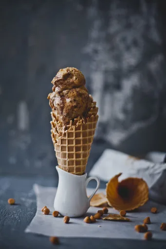 Chocolate Cake Butterscotch Ice Cream